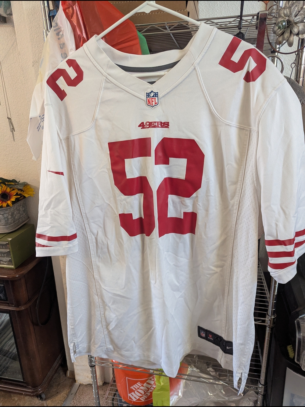 San Francisco 49ers #52 White Football Jersey